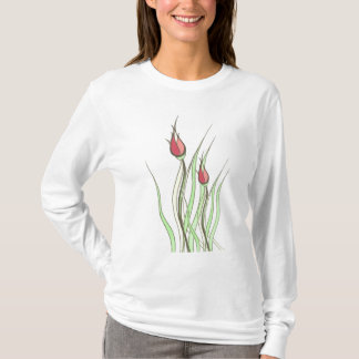 T-shirt Bourgeons roses
