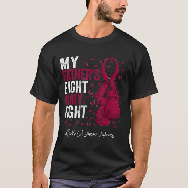 T-shirt Bourgogne Ruban Père Faucille Anémie Lauréats (Devant)