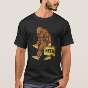 T-shirt Bouteille à bière de Bigfoot Sasquatch drôle