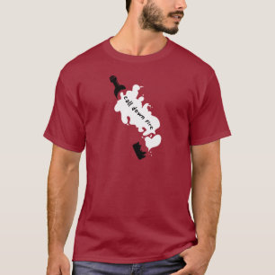 T-shirt Bouteille cassée par CDF (rouge foncé)