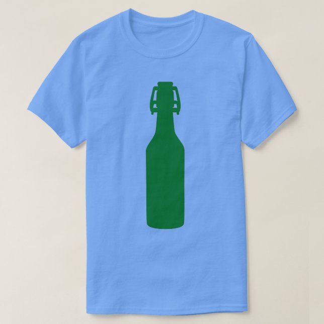 T-shirt Bouteille de bière verte (Design devant)