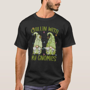 T-shirt Bouteille De Dandelion Gnome Pour Femmes Chillin A