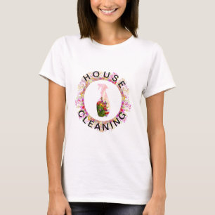 T-shirt Bouteille de jet de soin de nature de nettoyage de