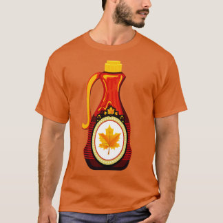 T-shirt Bouteille de sirop d'érable mignonne