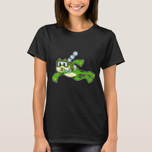 T-shirt Bouteille d'oxygène du foie de grenouille (Devant)
