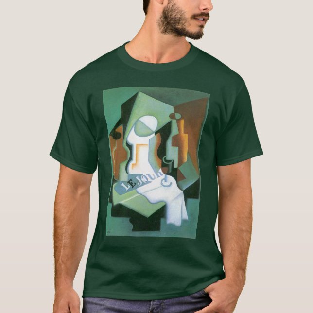 T-shirt Bouteille et plat de fruits de Juan Gris, Cubisme  (Devant)