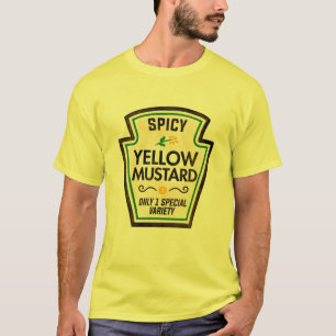 T-shirt Bouteille Jaune Étiquette Halloween Cos correspond