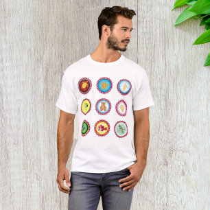 T-shirt Bouteille Tropicale Casquettes Design Océan et Fau
