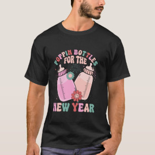 T-shirt Bouteilles Poppin super Pour Le Nouvel An 2025 NIC