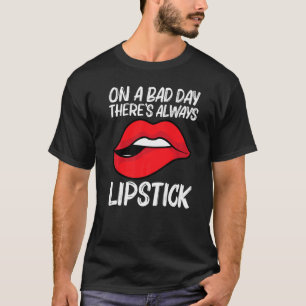 T-shirt Bouton à lèvres cool pour hommes femmes maquillage