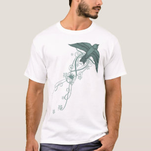 T-shirt Bouton bleu