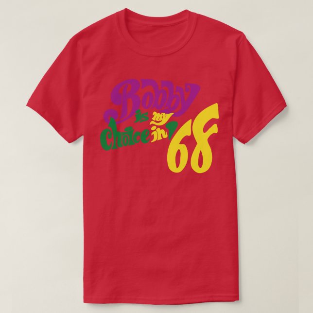 T-shirt Bouton de campagne rétro Bobby Kennedy pour RFK Ro (Design devant)