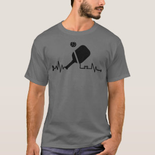 T-shirt Bouton de coeur amusant de Pickleball