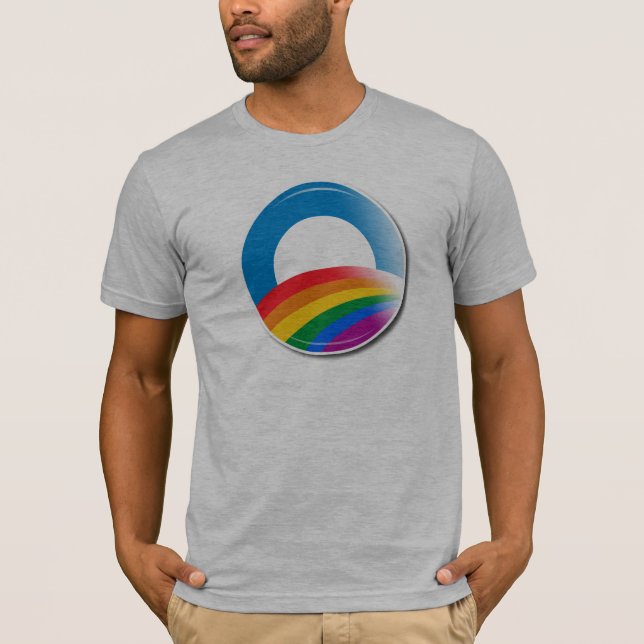 T-shirt Bouton de fierté d'Obama (Devant)