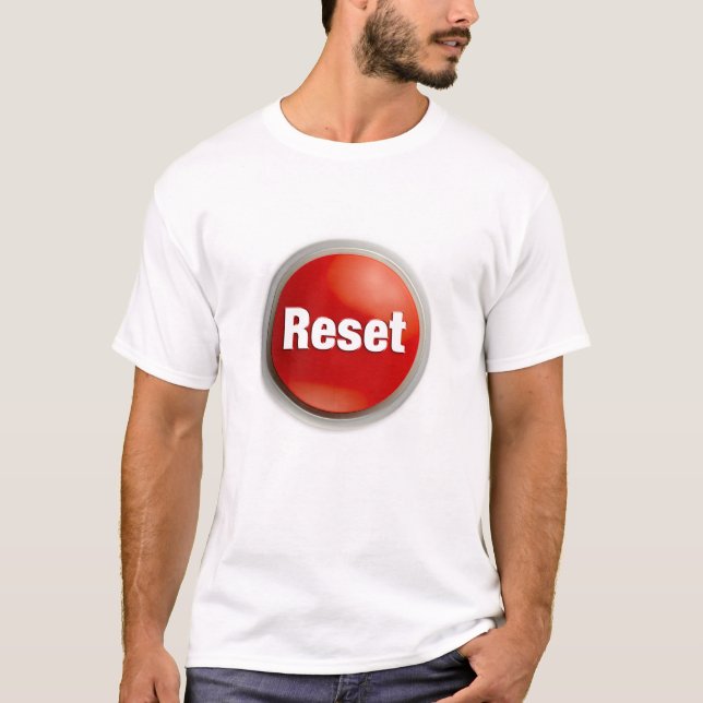 T-shirt Bouton de réinitialisation (Devant)