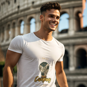 T-shirt Bouton de réinitialisation d'une âme de camping