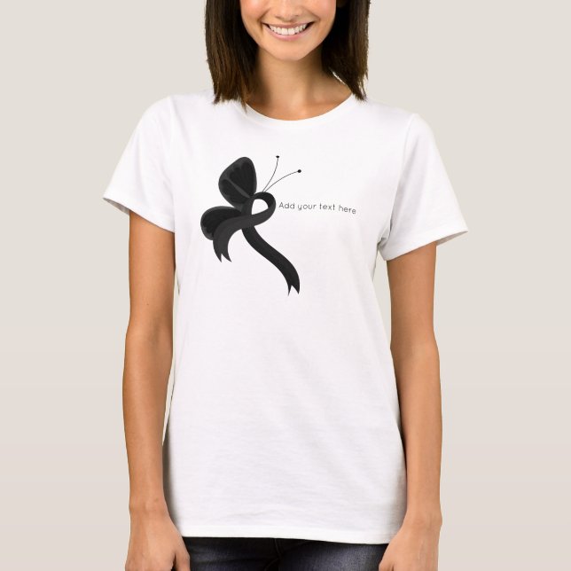 T-shirt Bouton de ruban Black Awareness (Devant)