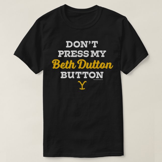 T-shirt Bouton Dutton de Beth Yellowstone Premium (Design devant)