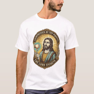 T-shirt Bouton Jésus N'aime Pas Réseaux Sociaux Hater Trol