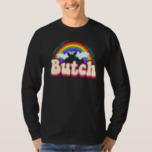 T-shirt Boutons arc-en-ciel Femme Lesbian Pride Tomboy Q