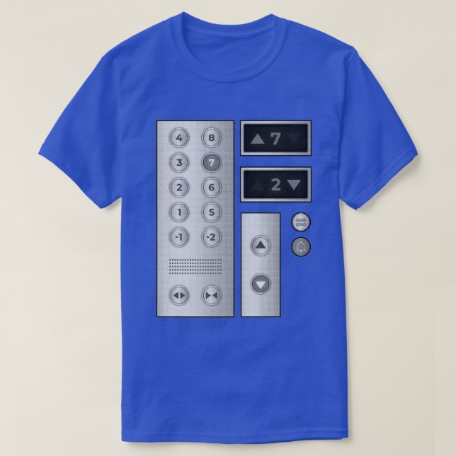 T-shirt Boutons d'ascenseur cool Art Hommes Femmes Ascense (Design devant)