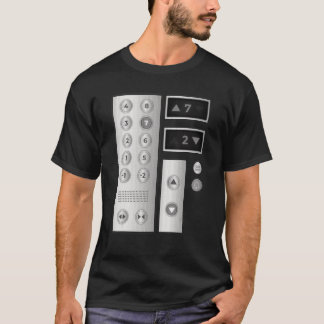 T-shirt Boutons d'ascenseur cool Hommes Femmes Ascenseur H