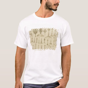 T-shirt Boutons ornementaux formés comme dômes et