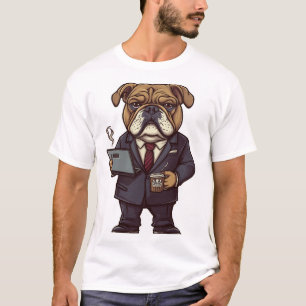 T-shirt Bouvier d'affaires � Drôle de chien de bureau