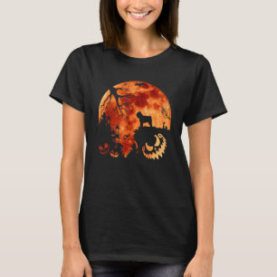 T-shirt Bouvier Des Flandre Et Lune Costume Halloween Pum