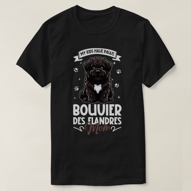 T-shirt Bouvier des Flandres Maman (Design devant)