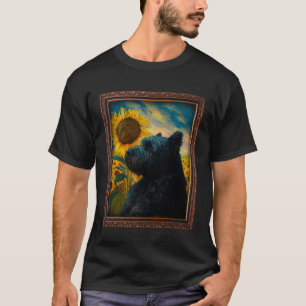T-shirt Bouvier Des Flandres Peinture Fleur de Tournesol M