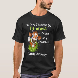 T-shirt Bovins Hereford Troupeau Bétail Éleveur Hereford