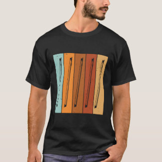 T-shirt Bow À Chaîne De Musicien Joueur À Chaîne 70'S