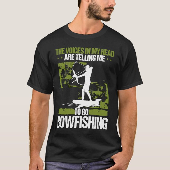 T-shirt Bowfishing Airboat Bowhunter Bowfisher Fisherman A (Devant)