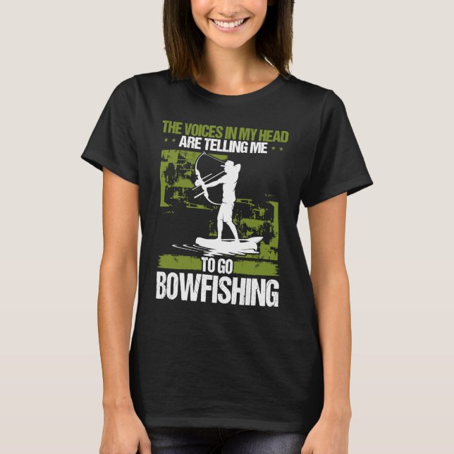 T-shirt Bowfishing Airboat Bowhunter Bowfisher Fisherman A (Devant)