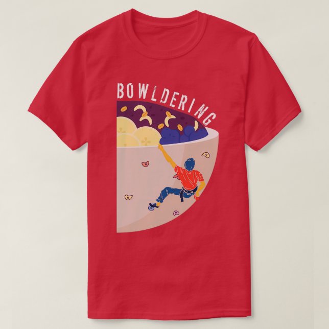 T-shirt Bowldering Acai Bowl Funny Boulder Pun Pour Freecl (Design devant)