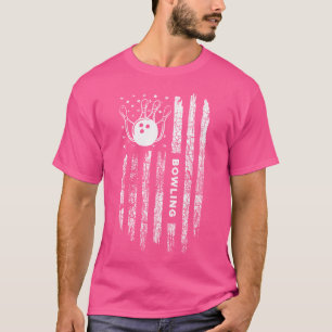 T-shirt Bowler américain Flag Bowler