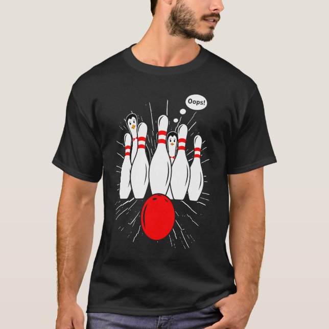 T-shirt bowler bowler jeu de bowling bowling 2 (Devant)