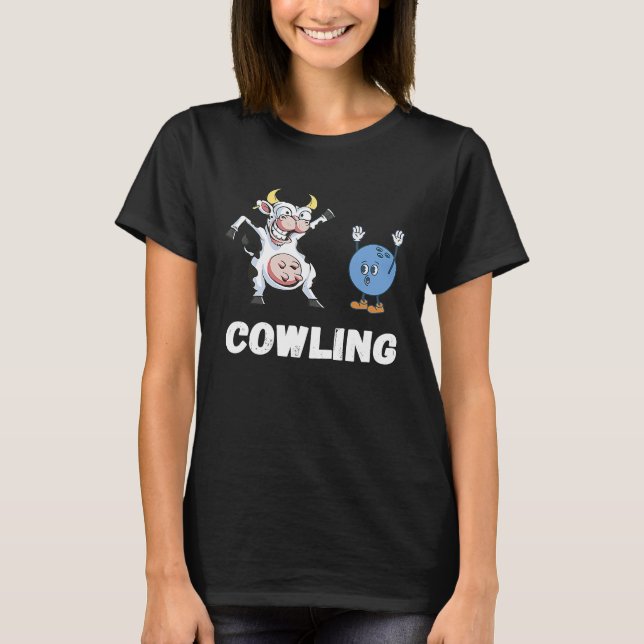 T-shirt Bowler Bowler Strike Bowling Pin Funny B (Devant)
