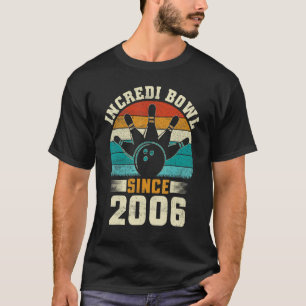 T-shirt Bowler Bowling 16 ans 2006 16e anniversaire