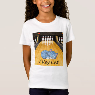 T-Shirt Bowling Alley Pastime Bowl avec Alley Cat