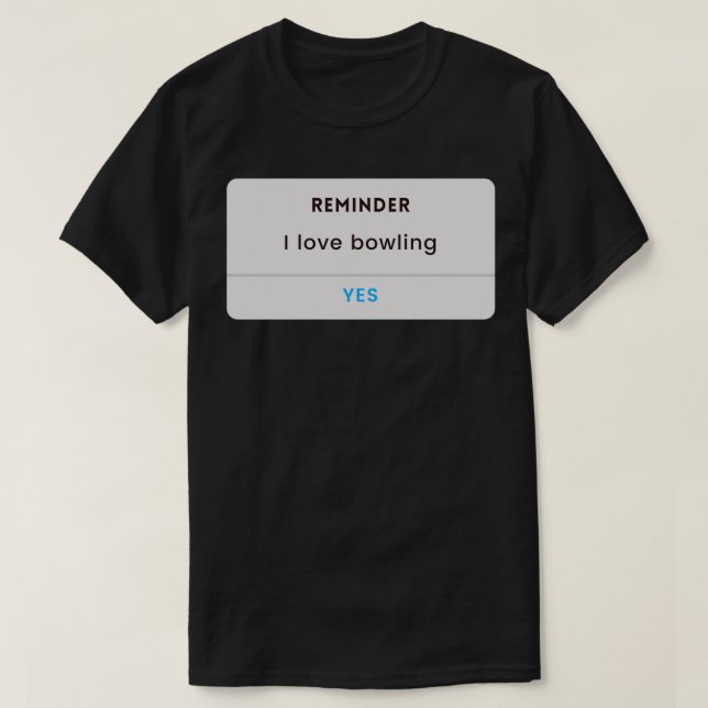 T-shirt bowling amateur bowling drôle T (Design devant)