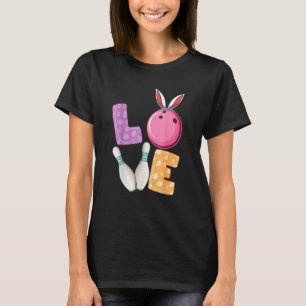 T-shirt Bowling Ball Amp Pins Bunny Oreilles Oreille Chass