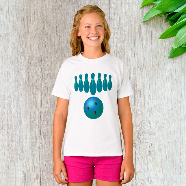 T-shirt Bowling Ball et Pins Sports amusants (Créateur téléchargé)
