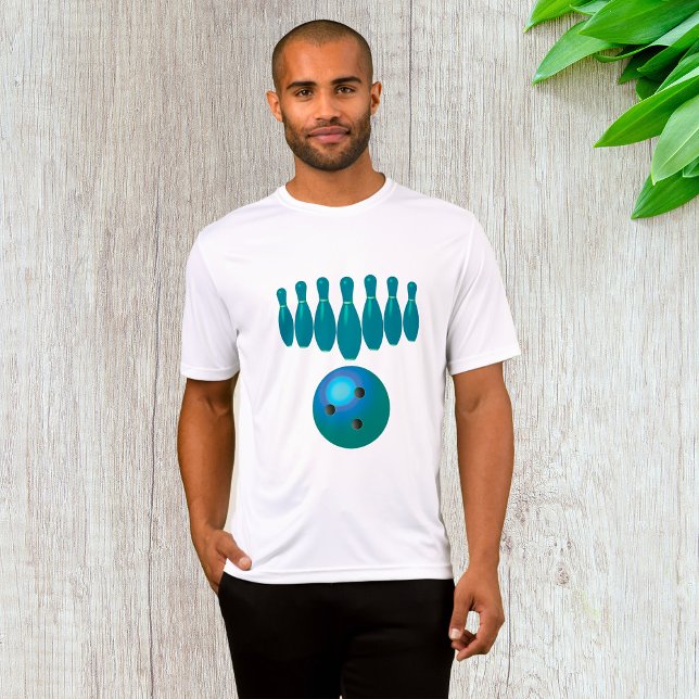 T-shirt Bowling Ball et Pins Sports amusants (Créateur téléchargé)