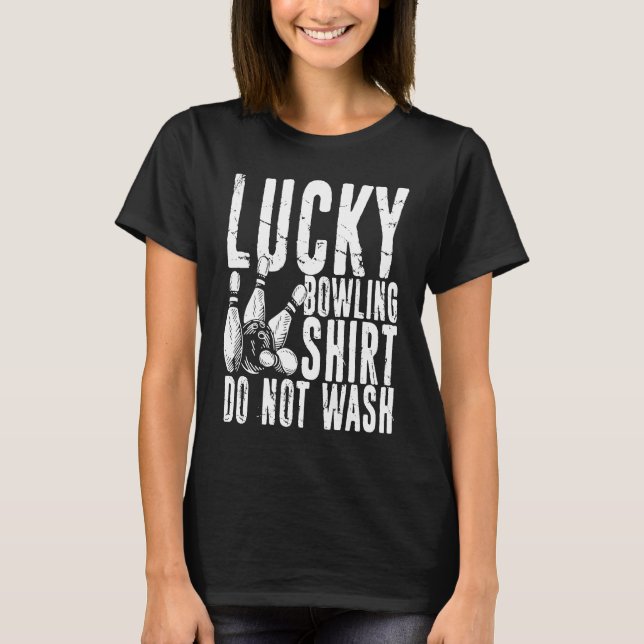 T-shirt Bowling Ball Pin Bowler Strike Bowling Fanatic Bow (Devant)