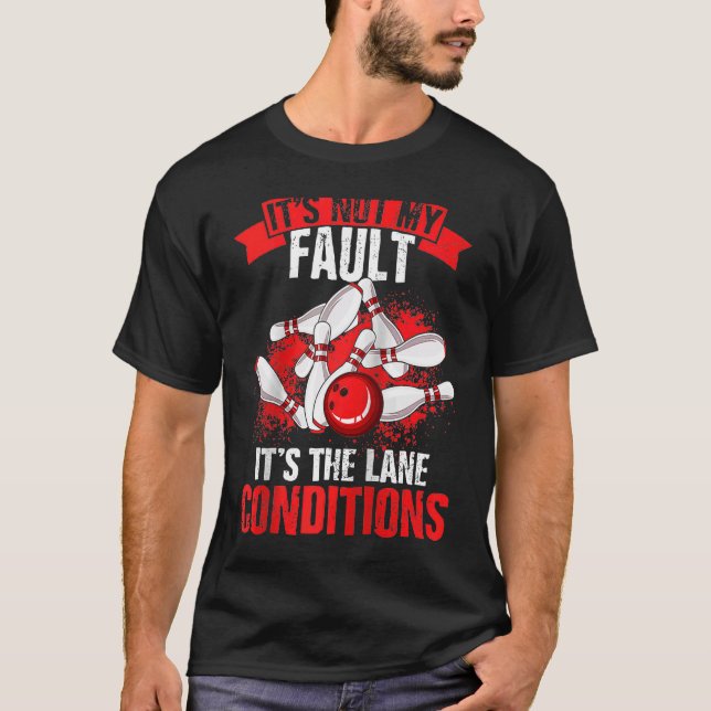 T-shirt Bowling Ball Pin Bowler Strike Bowling Fanatic Bow (Devant)