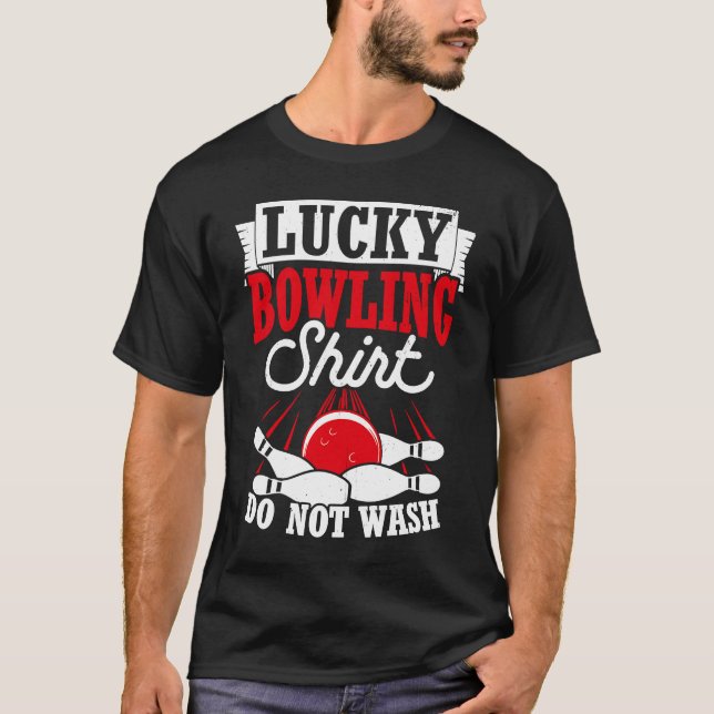 T-shirt Bowling Ball Pin Bowler Strike Bowling Team Bowlin (Devant)