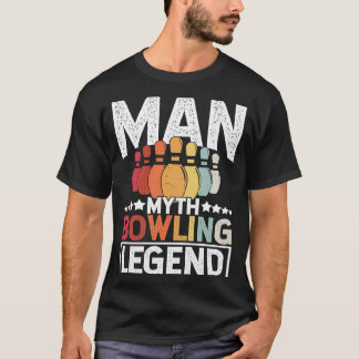 T-shirt Bowling Ball Pin Bowler Strike Team Bowling Alley 