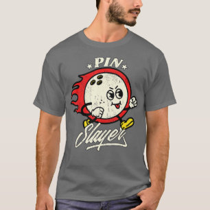 T-shirt Bowling Ball Vintage Retro Bowler Team Style Bowli